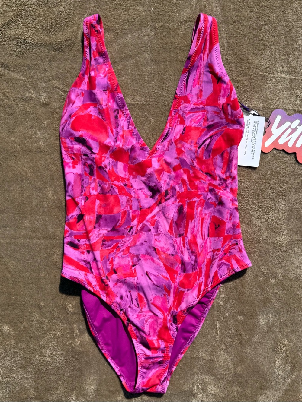 YITTY shaping slim plunge one piece swimsuit